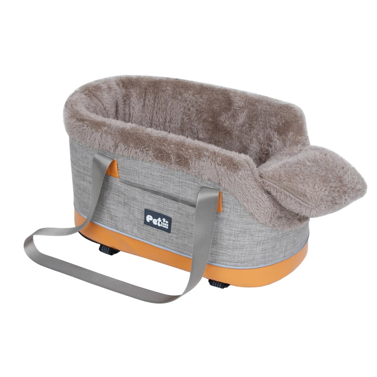 Pet Carrier Bag & Car Mat - Cat Safety Seat, Dog Travel Nest, Portable Pet Supplies for Small Breeds - Delicate Leather