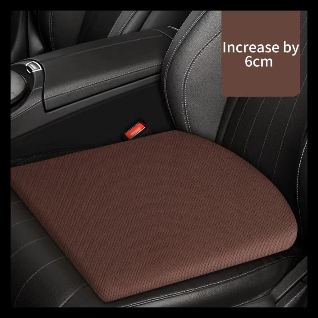 Universal Car Booster Seat Cushion – Thickened Memory Foam Slope Cushion for Extra Comfort - Delicate Leather