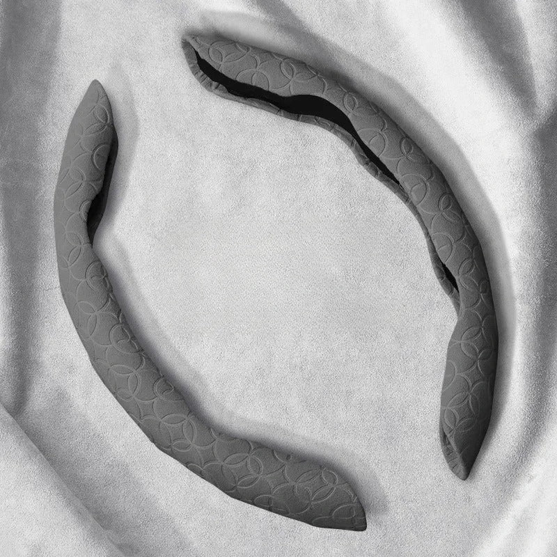 Suede Universal Car Steering Wheel Cover - Protect Your Steering Wheel,Car Decoration Accessories Anti Slip Steering Wheel Cover - Delicate Leather