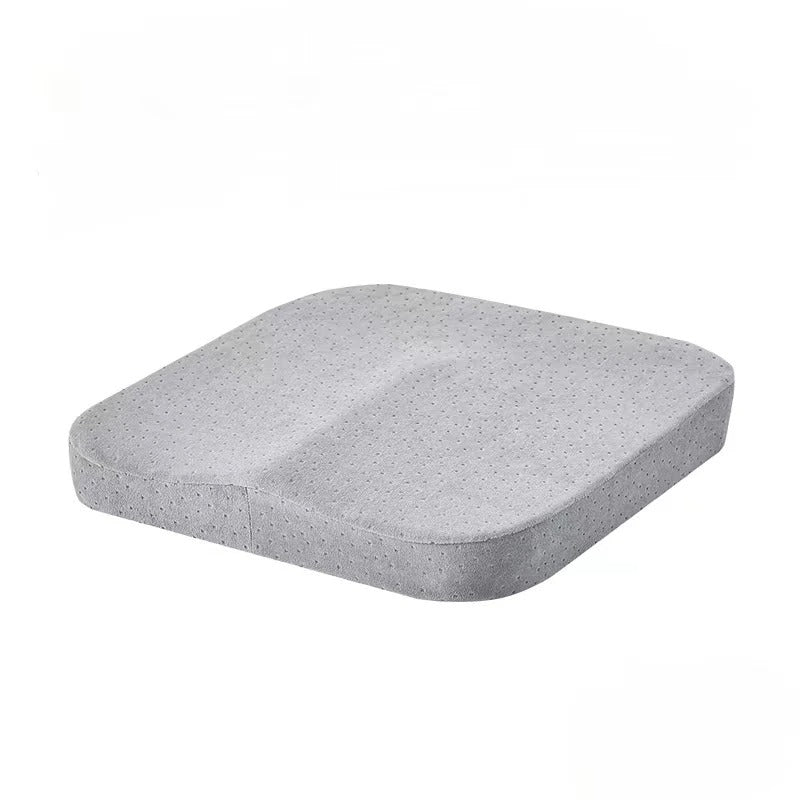 Ergonomic Memory Foam Office and Car Cushion – Anti-Hemorrhoid Chair Pillow for Comfortable Sitting - Delicate Leather