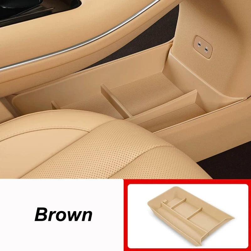 Central Control Lower Storage Box – Silicone Organizer for Aito M7 (2022-2024) - Delicate Leather