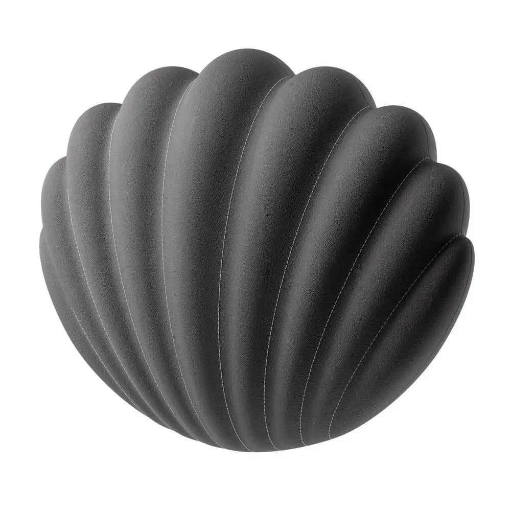 Seashell Shaped Decorative Car Seat Pillow – Soft Velvet Accent Throw Pillow - Delicate Leather