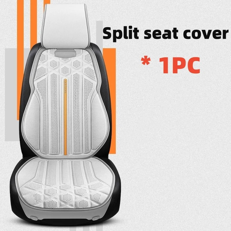 Universal Soft Suede Car Seat Cover - Breathable, Anti-Slip Driver's Support Cushion - Delicate Leather