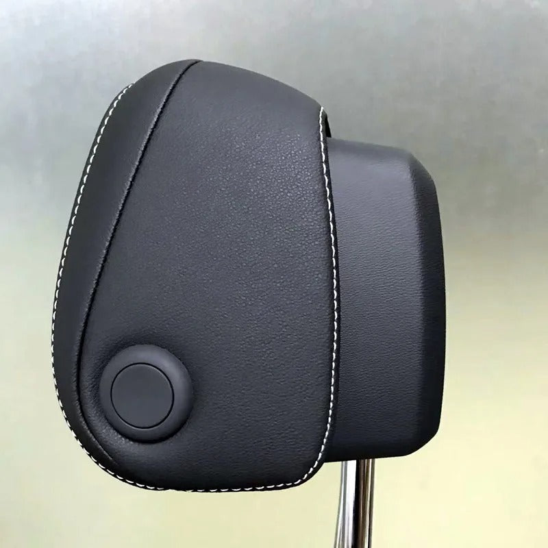Adjustable Headrest for Audi A4B9, Q5, A6C7, and More – Summer Comfort with Synthetic Fiber Filling - Delicate Leather