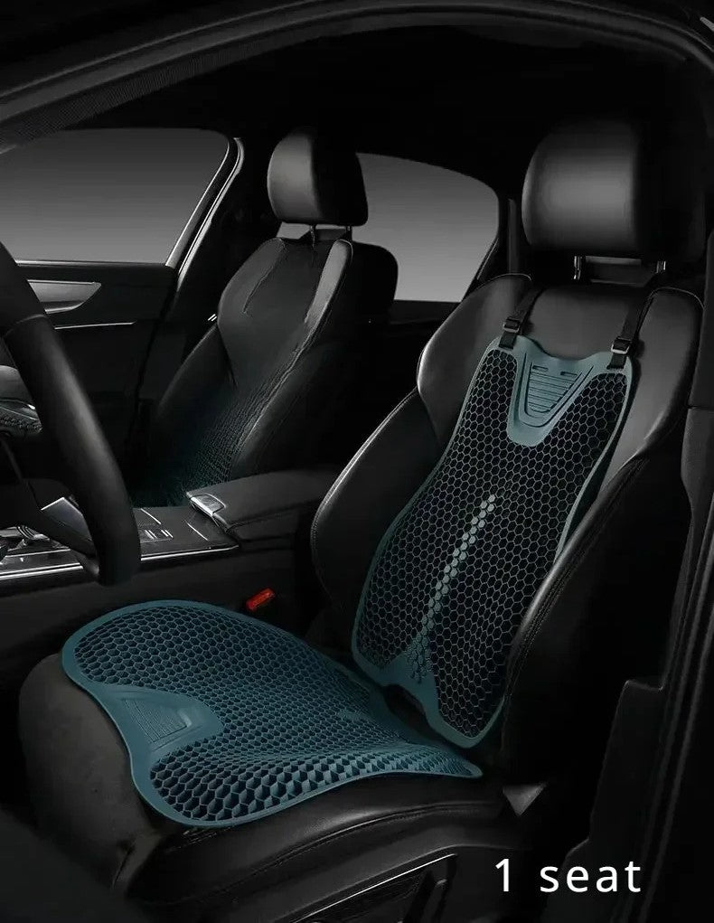 Universal Breathable Cooling Car Seat Cover – Summer Comfort & All-Season Protection - Delicate Leather