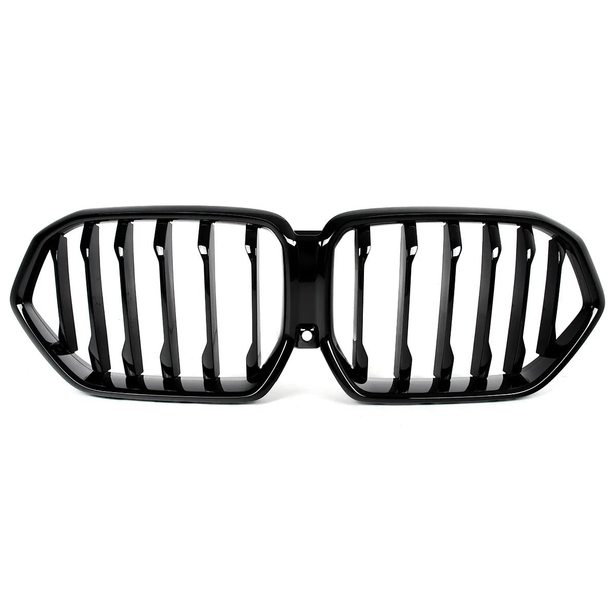 Glossy Black Single-Line Kidney Grilles for BMW X6 G06 LCI (2024-Up) – Racing Style