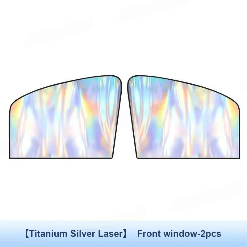 2Pcs Magnetic Car Side Window Sun Shade Curtains – UV Blocking Heat-Insulated Privacy Covers for Front & Rear Windows