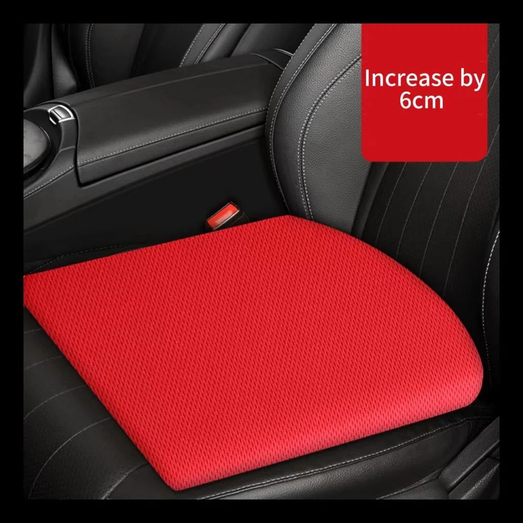 Universal Car Booster Seat Cushion – Thickened Memory Foam Slope Cushion for Extra Comfort - Delicate Leather