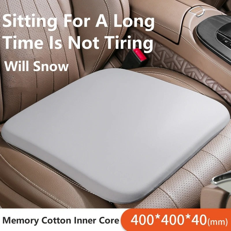 Universal Ergonomic Extra Soft Memory Foam Seat Cushion – Plush Comfort Protector Pad for Car and Office - Delicate Leather