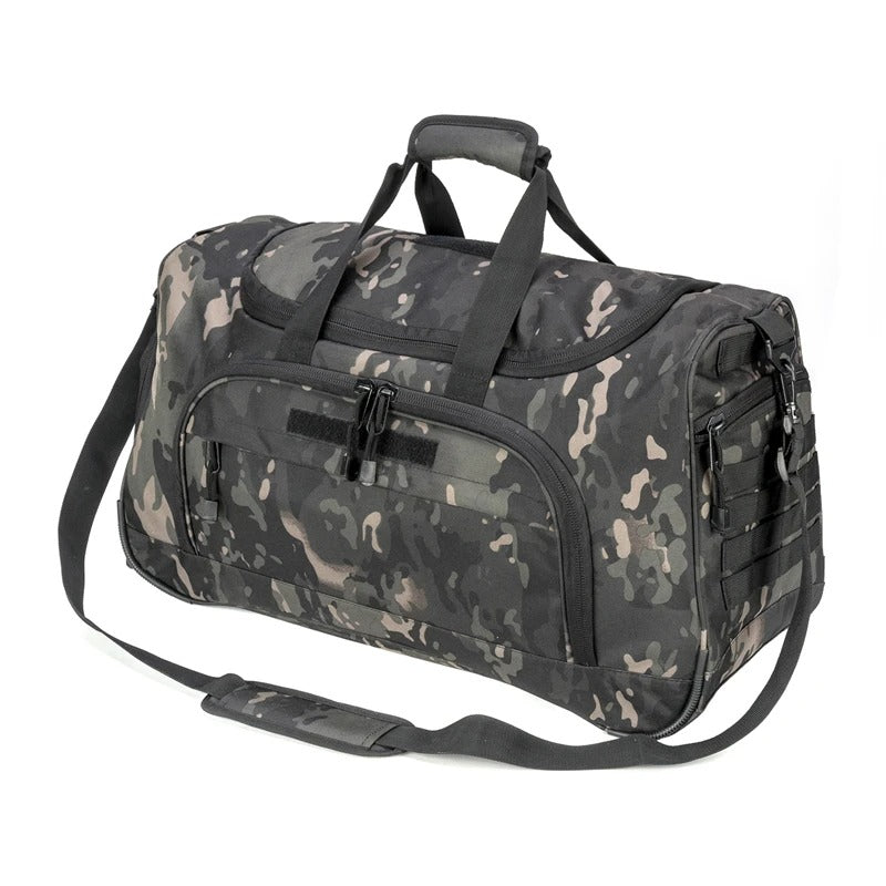 60L Waterproof Tactical Gym & Travel Duffel Bag – Military-Grade Sports Luggage - Delicate Leather
