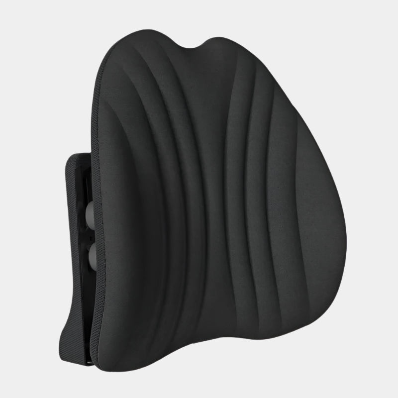 Ergonomic Car Lumbar Support Cushion – Office and Vehicle Back Pillow for Comfort and Pain Relief - Delicate Leather