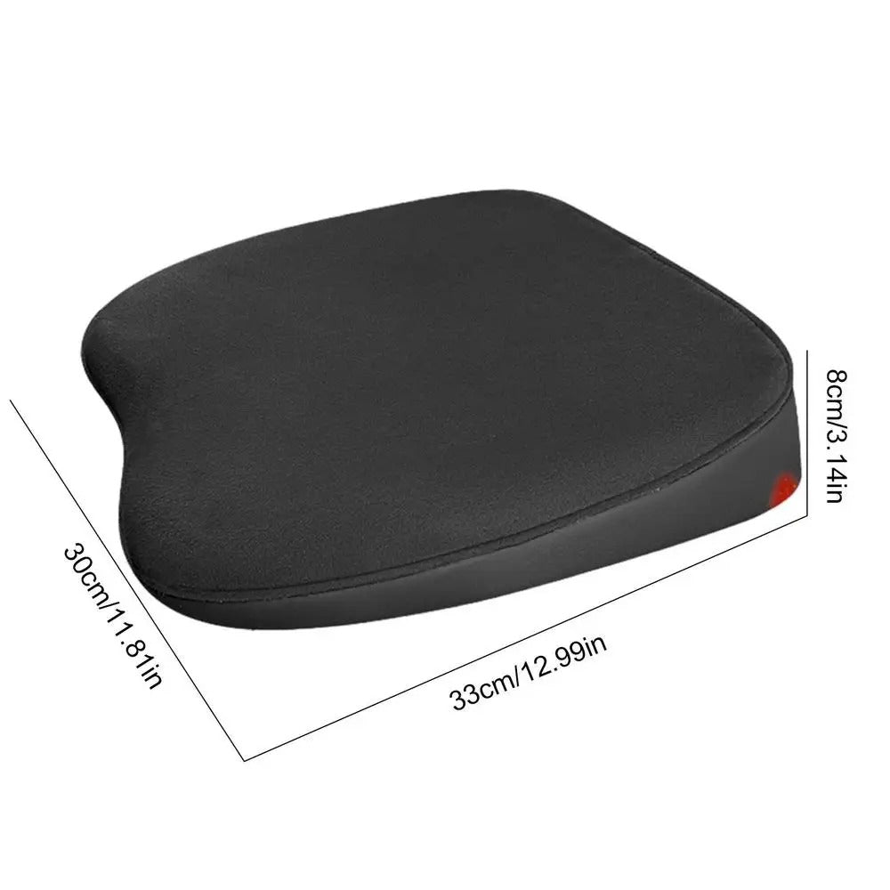 Portable Car Booster Seat Cushion – Heightening Mat with Lumbar Support for Improved Visibility and Fatigue Relief