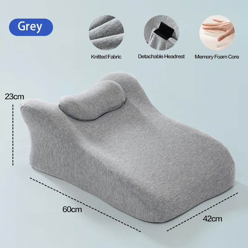 Multifunctional Prone Sleeping Pillow – Memory Foam Bed Cushion for Comfortable Rest - Delicate Leather