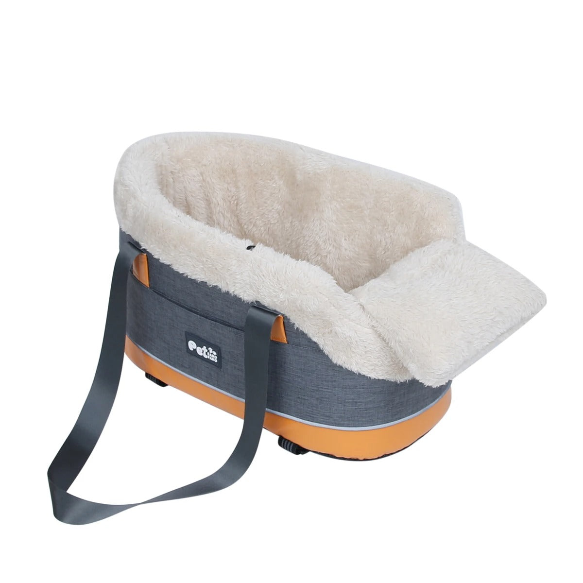 Pet Carrier Bag & Car Mat - Cat Safety Seat, Dog Travel Nest, Portable Pet Supplies for Small Breeds - Delicate Leather