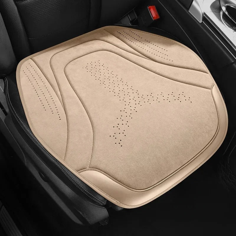 Universal Four-Season Car Seat Cover – Breathable Flax Anti-Slip Protection for Sedans, SUVs, and MPVs - Delicate Leather