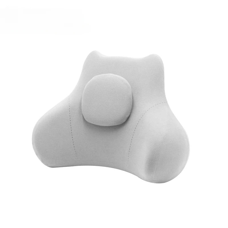 Memory Foam Car Lumbar Support Cushion – Ergonomic Waist Pillow for Driver Comfort - Delicate Leather