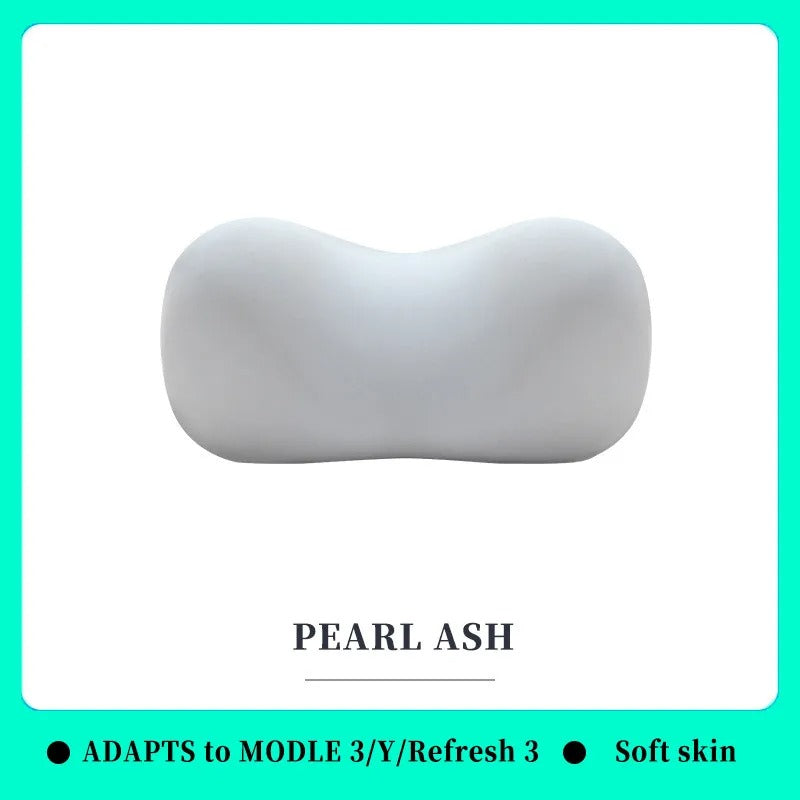 Neck Pillow Headrest for Tesla Model 3 and Model Y 2024 – Premium Seat Support Accessory - Delicate Leather