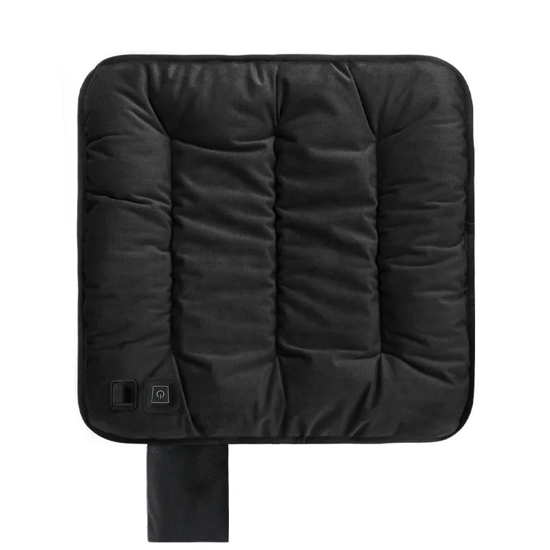 Adjustable Electric Car Seat Heating Pad – Universal Heated Cushion for Winter Comfort - Delicate Leather