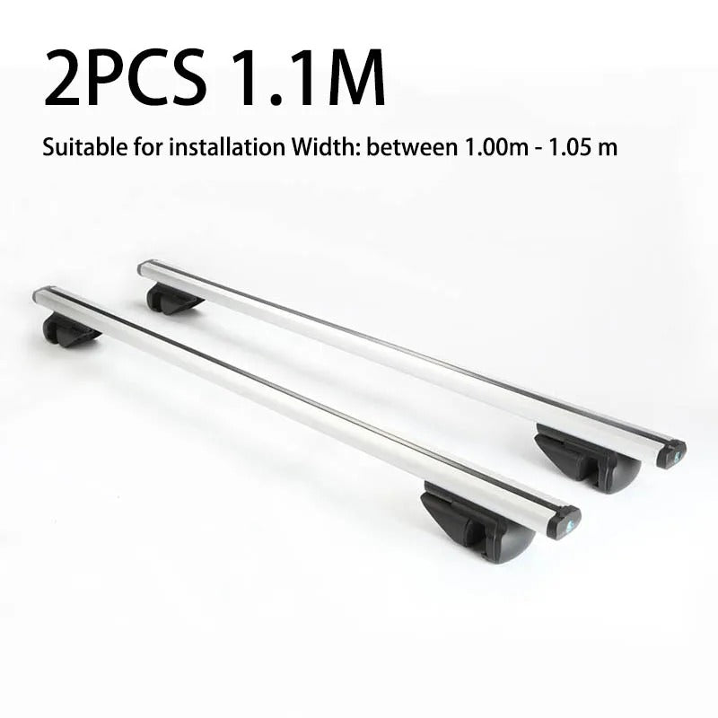 Universal 135CM Car Roof Rack Crossbars - Aluminum Cross Bars for Vehicles with Side Rails, 75KG/150LBS Capacity - Delicate Leather
