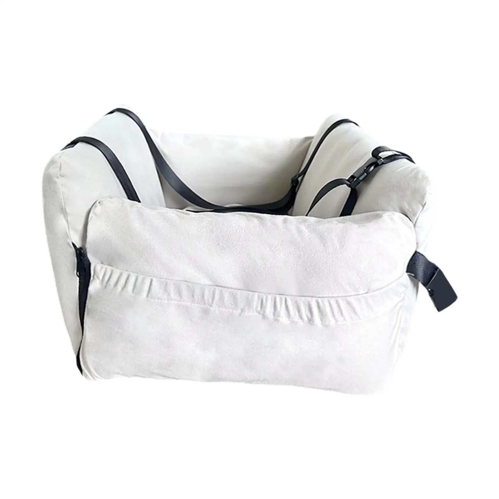 Small Dog Car Seat & Handbag – Portable Travel Bed for Pets - Delicate Leather