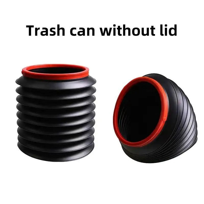 Foldable Hanging Car Trash Can & Umbrella Holder – Compact Multi-Functional Storage - Delicate Leather