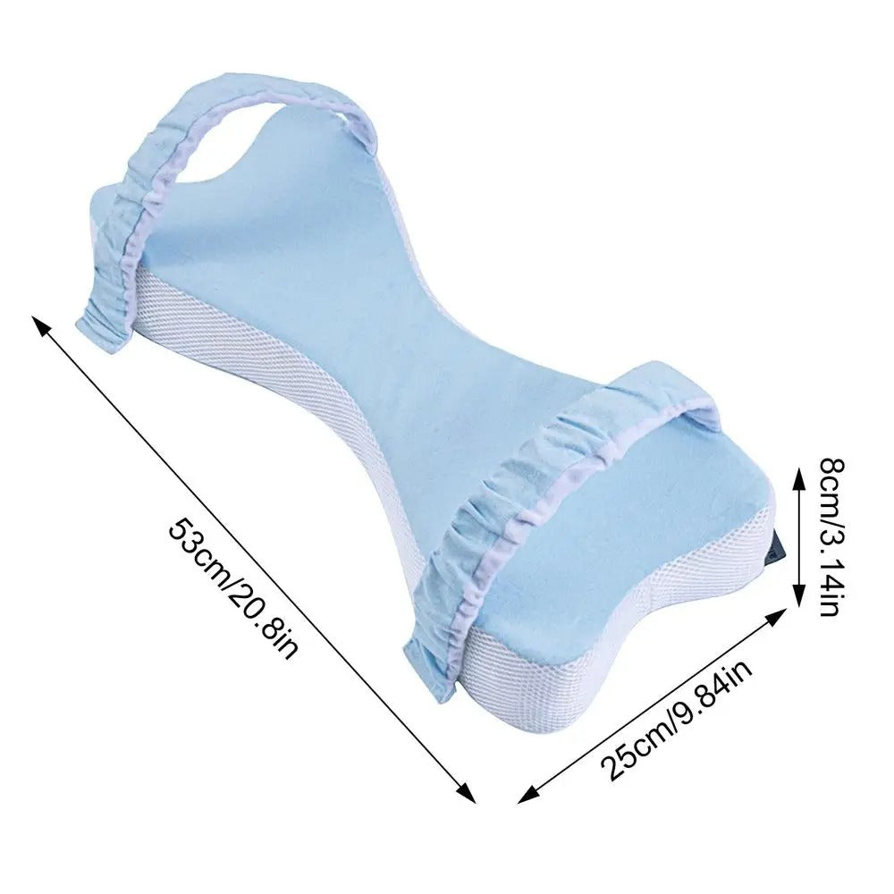 Memory Foam Knee Pillow – U-Shaped Leg Support Pillow for Side Sleepers - Delicate Leather