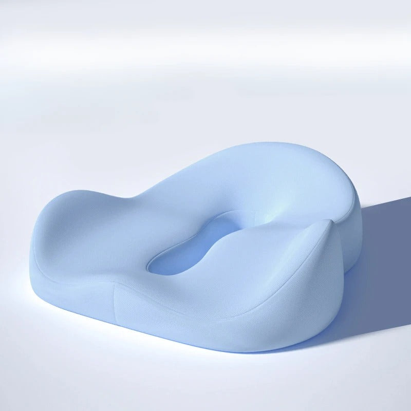 Memory Foam Non-Slip Seat Cushion – Hip & Tailbone Pain Relief for Office Chairs & Car Seats - Delicate Leather