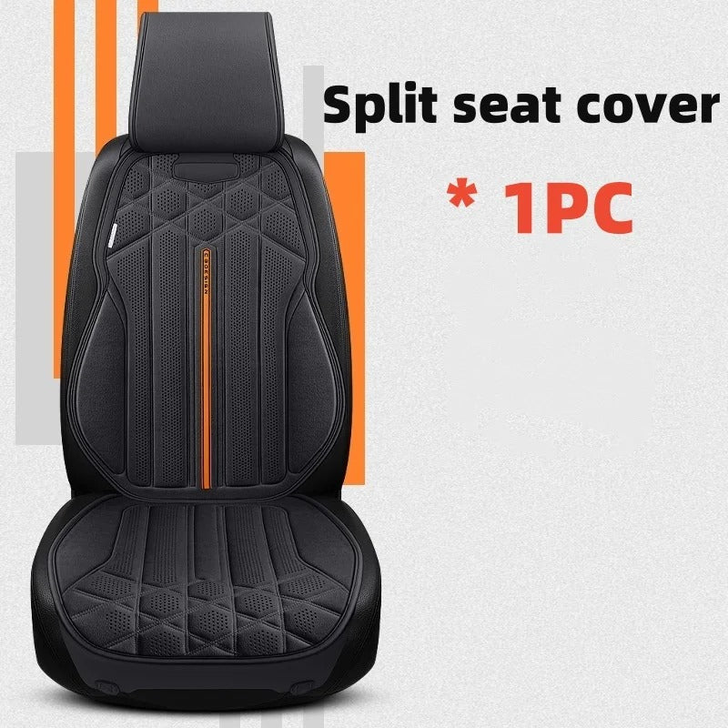 Universal Soft Suede Car Seat Cover - Breathable, Anti-Slip Driver's Support Cushion - Delicate Leather