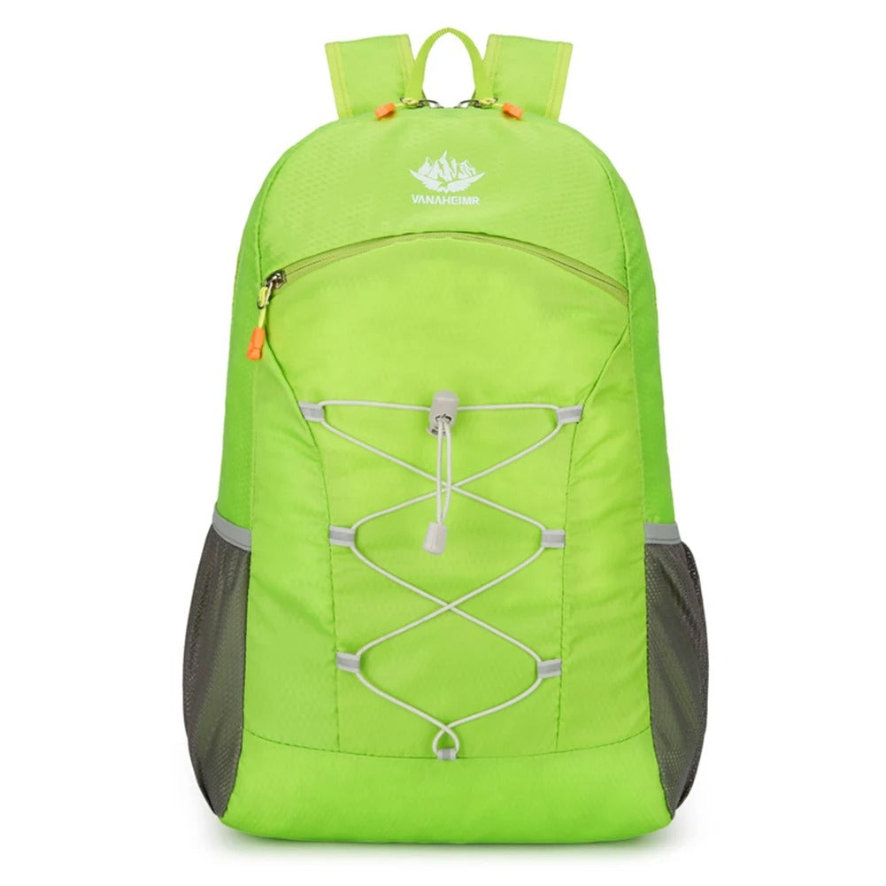 Foldable Hiking Backpack – Lightweight Waterproof Travel & Camping Daypack - Delicate Leather