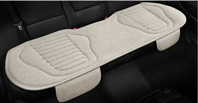 Universal Flax Car Seat Covers – Breathable Four-Season Linen Seat Protectors | Anti-Slip, Eco-Friendly, Semi-Wrap Design for Cars, SUVs, MPVs - Delicate Leather