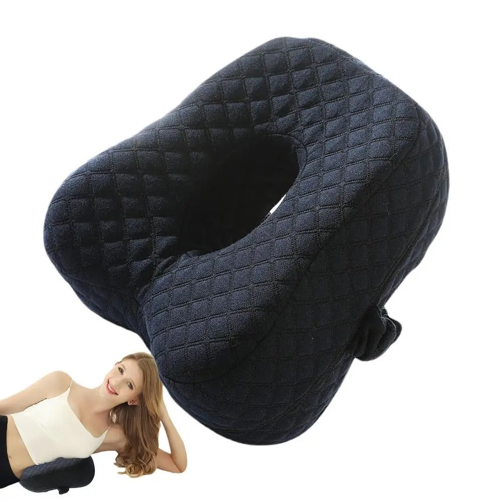 Spine Alignment Pillow – Memory Foam Knee Support for Side Sleepers - Delicate Leather