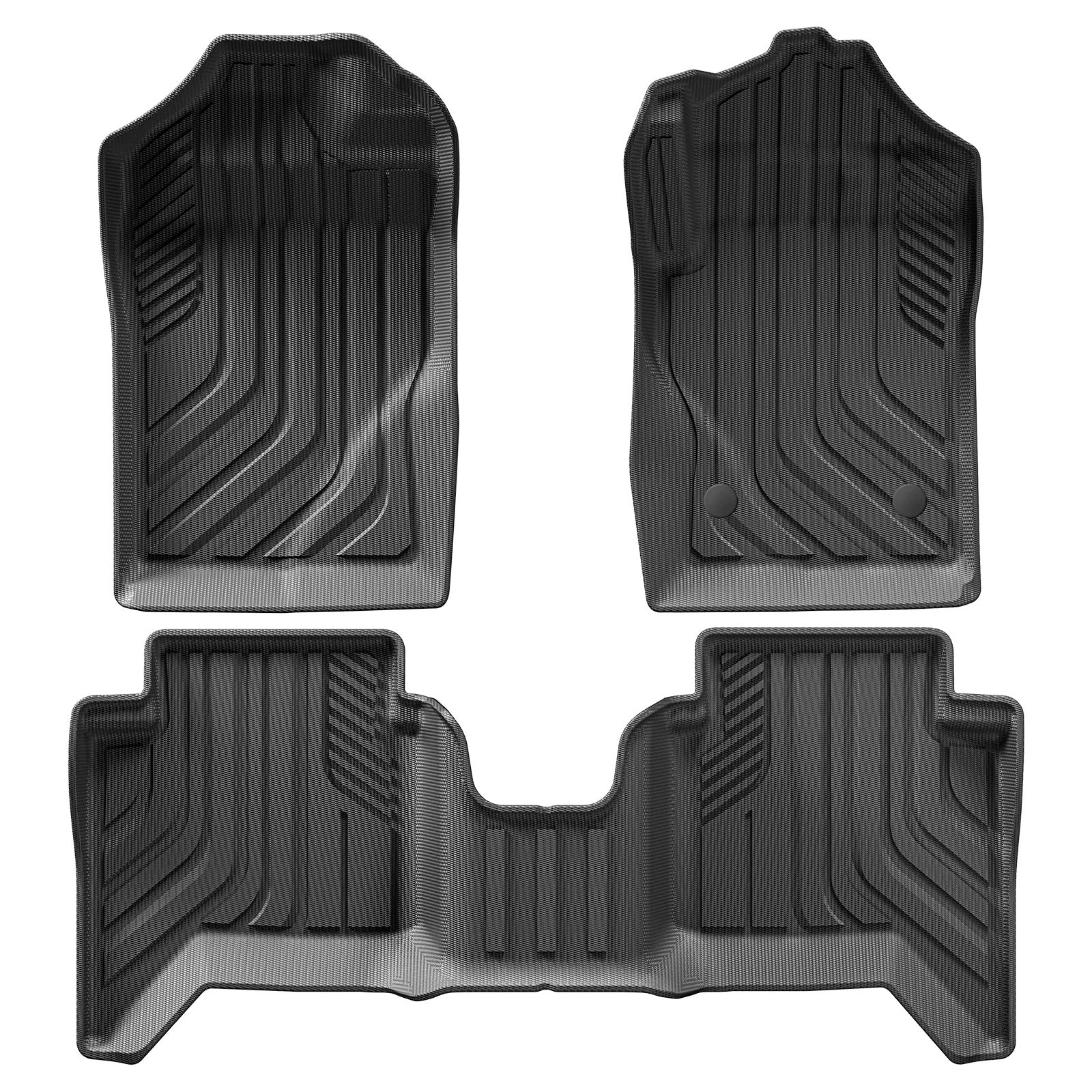 TPE 3D Car Floor Mats for Ford Ranger (2023-2024) - 3PCS/SET, All-Weather Auto Accessories - Delicate Leather