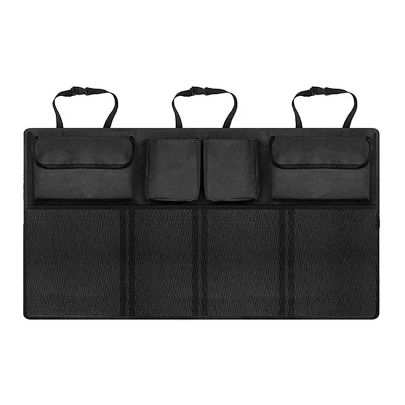 Universal Hanging Car Trunk Storage Bag – Large Capacity Waterproof Multi-Pocket Organizer - Delicate Leather