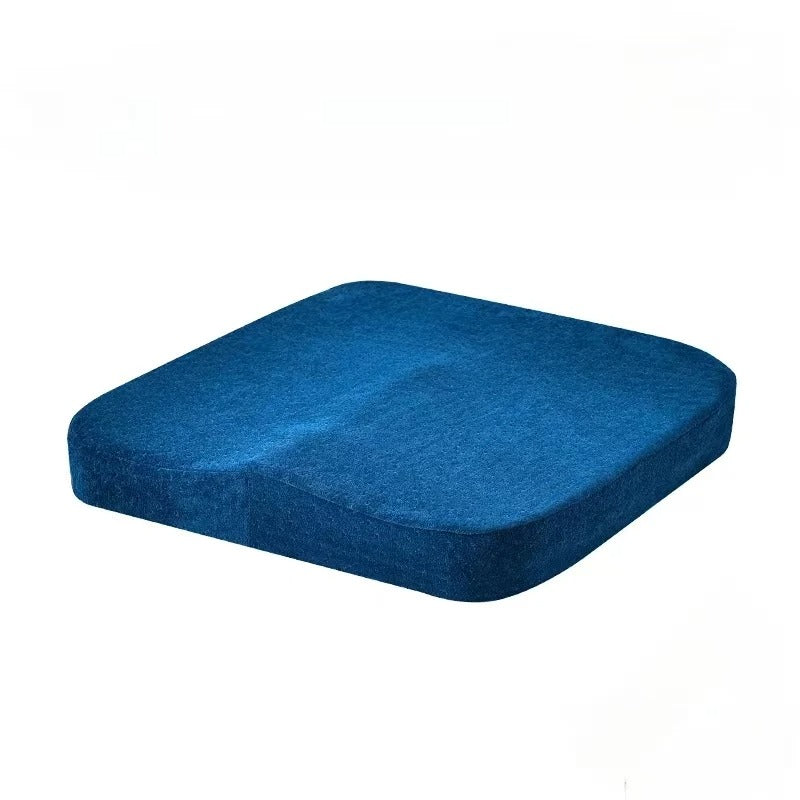 Ergonomic Memory Foam Office and Car Cushion – Anti-Hemorrhoid Chair Pillow for Comfortable Sitting - Delicate Leather