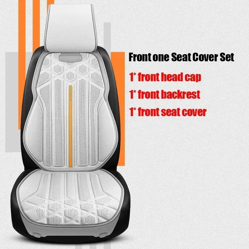Universal Soft Suede Car Seat Cover - Breathable, Anti-Slip Driver's Support Cushion - Delicate Leather