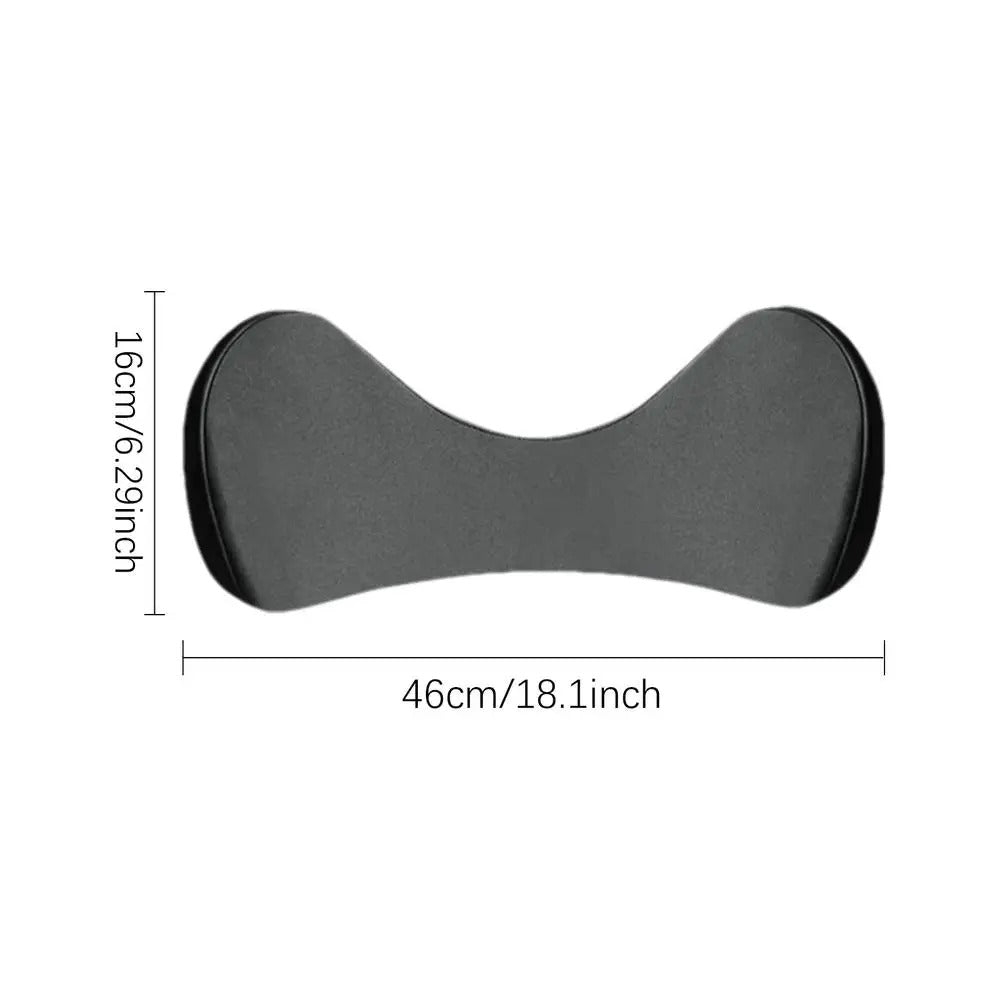 Ergonomic Memory Foam Car Lumbar Cushion – Supportive Waist Pad for Car, Office, and Home - Delicate Leather