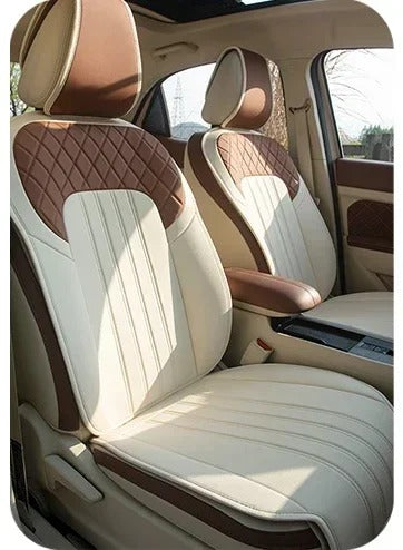 Universal Honeycomb Car Seat Cover – Ventilated Cooling Cushion for All-Season Comfort & Seat Protection - Delicate Leather