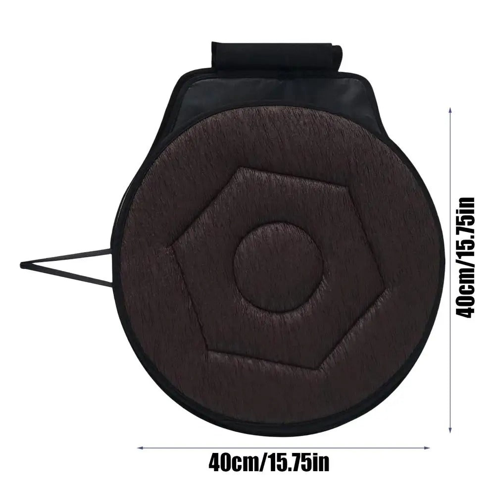360° Rotating Car Seat Cushion – Portable Swivel Seat for Easy Movement - Delicate Leather