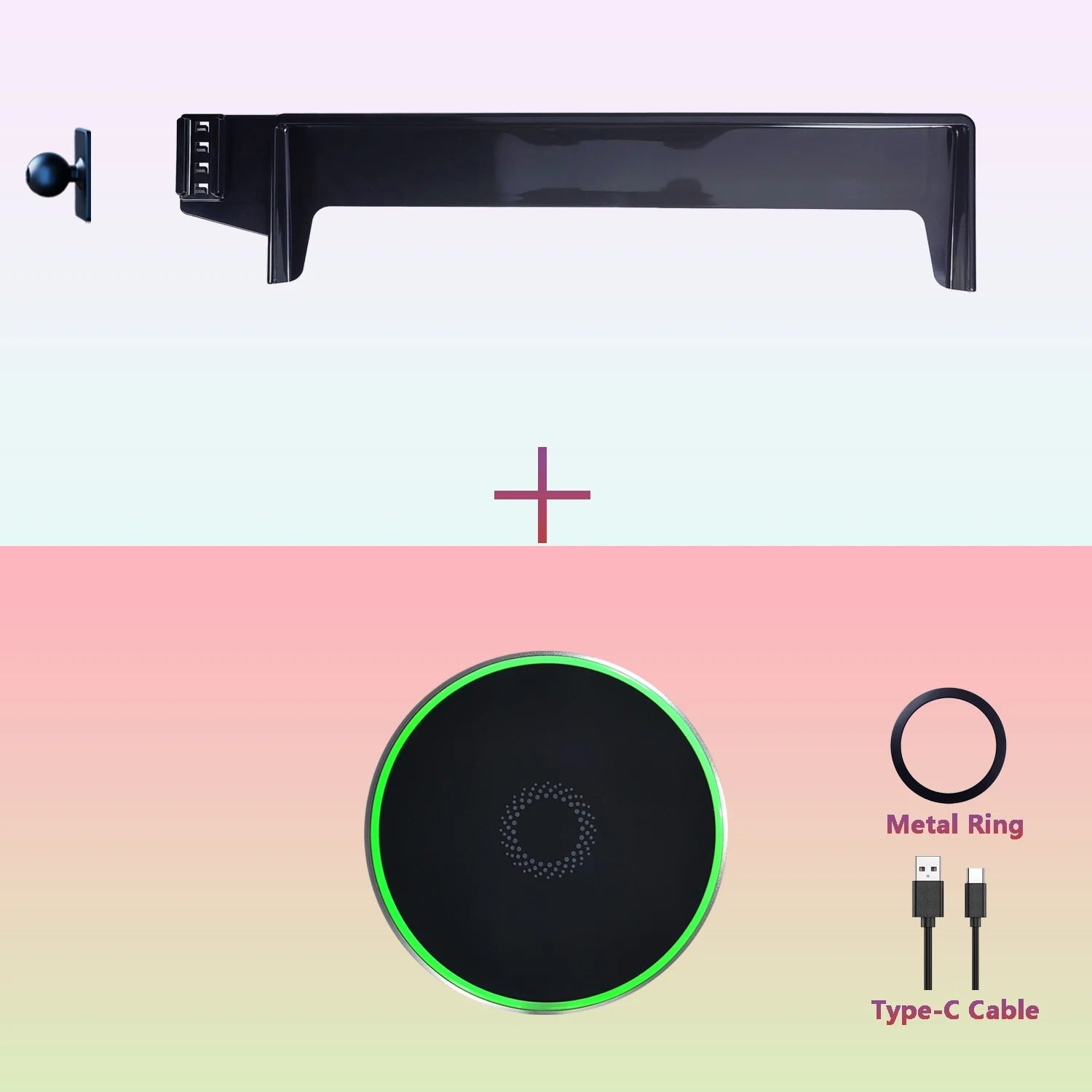 Magnetic Wireless Charging Car Phone Holder – Tesla Model X (2023-2024) Screen Fixed Base