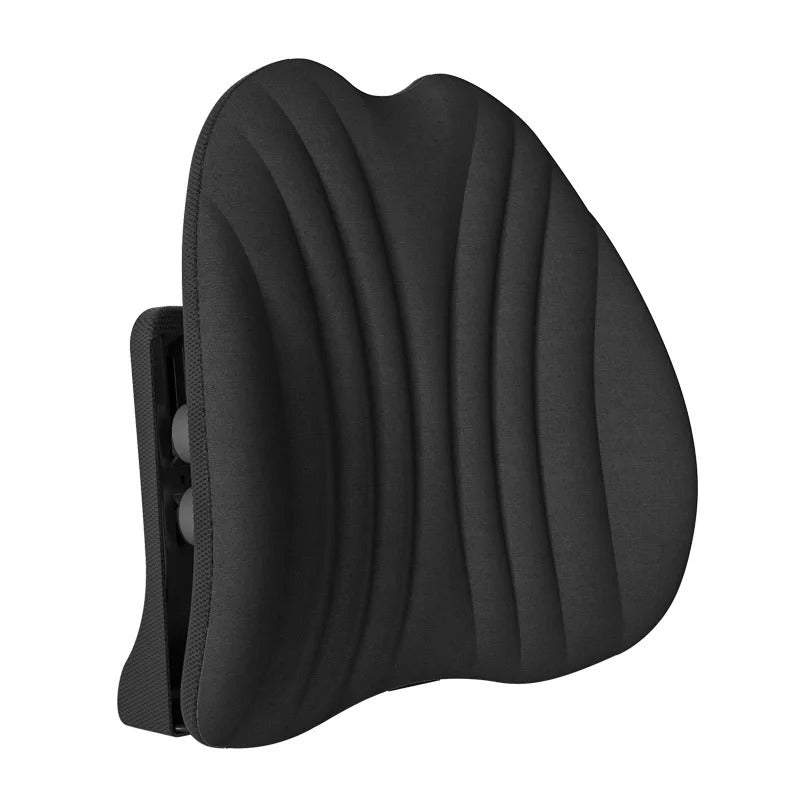 Car Lumbar Support Cushion – Ergonomic Back Pillow for Cars and Office Use - Delicate Leather