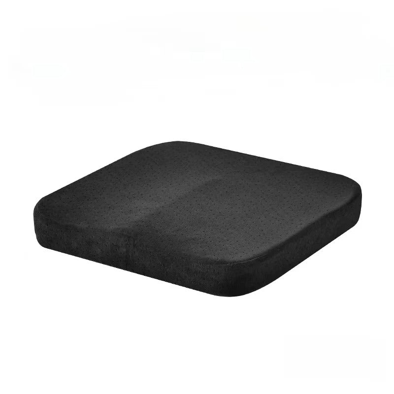 Ergonomic Memory Foam Office and Car Cushion – Anti-Hemorrhoid Chair Pillow for Comfortable Sitting - Delicate Leather