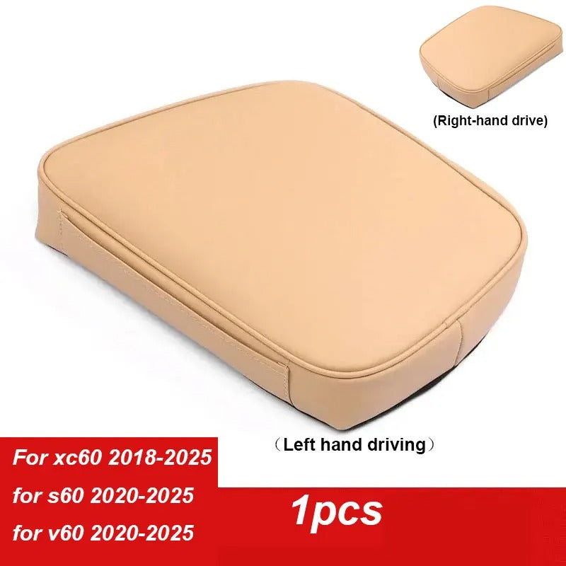 Armrest Box Protective Pad for Car – Interior Height Pad and Decoration - Delicate Leather