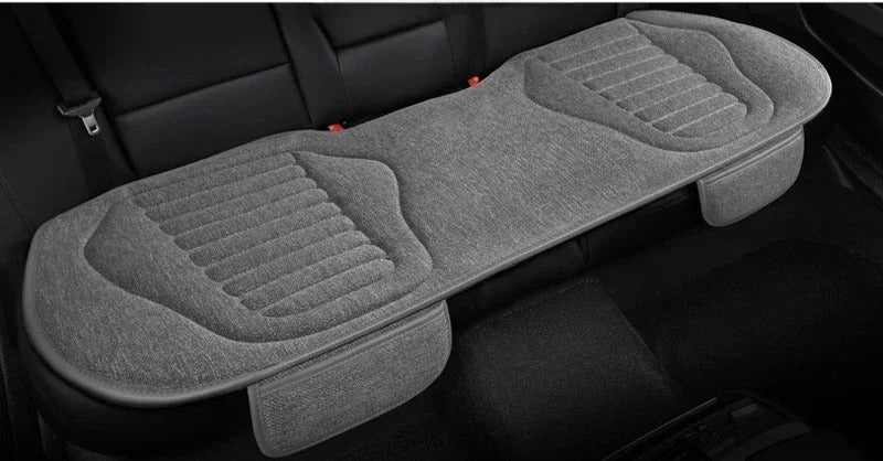 Universal Flax Car Seat Covers – Breathable Four-Season Linen Seat Protectors | Anti-Slip, Eco-Friendly, Semi-Wrap Design for Cars, SUVs, MPVs - Delicate Leather