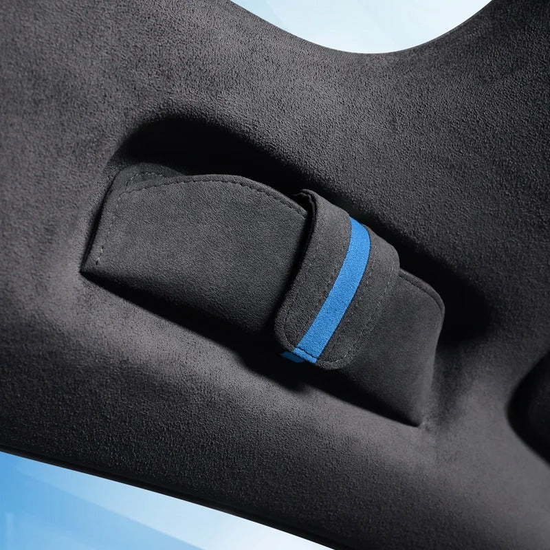 Alcantara Suede Magnetic Sunglasses Holder – Stylish Car Glasses Case Storage Box - Delicate Leather