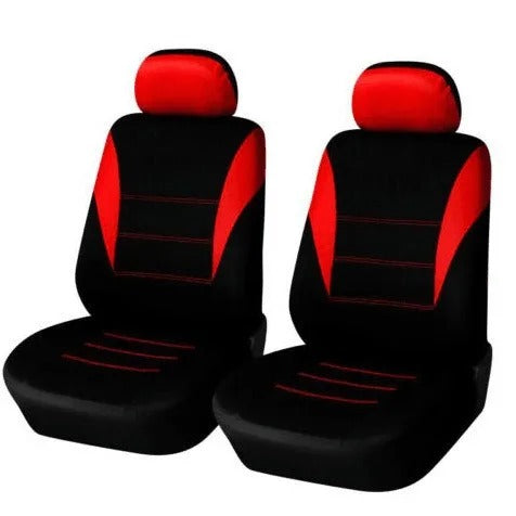 Universal Breathable Fabric Car Seat Covers Full Set - Four-Season Protection for Trucks, Vans, and SUVs - Delicate Leather