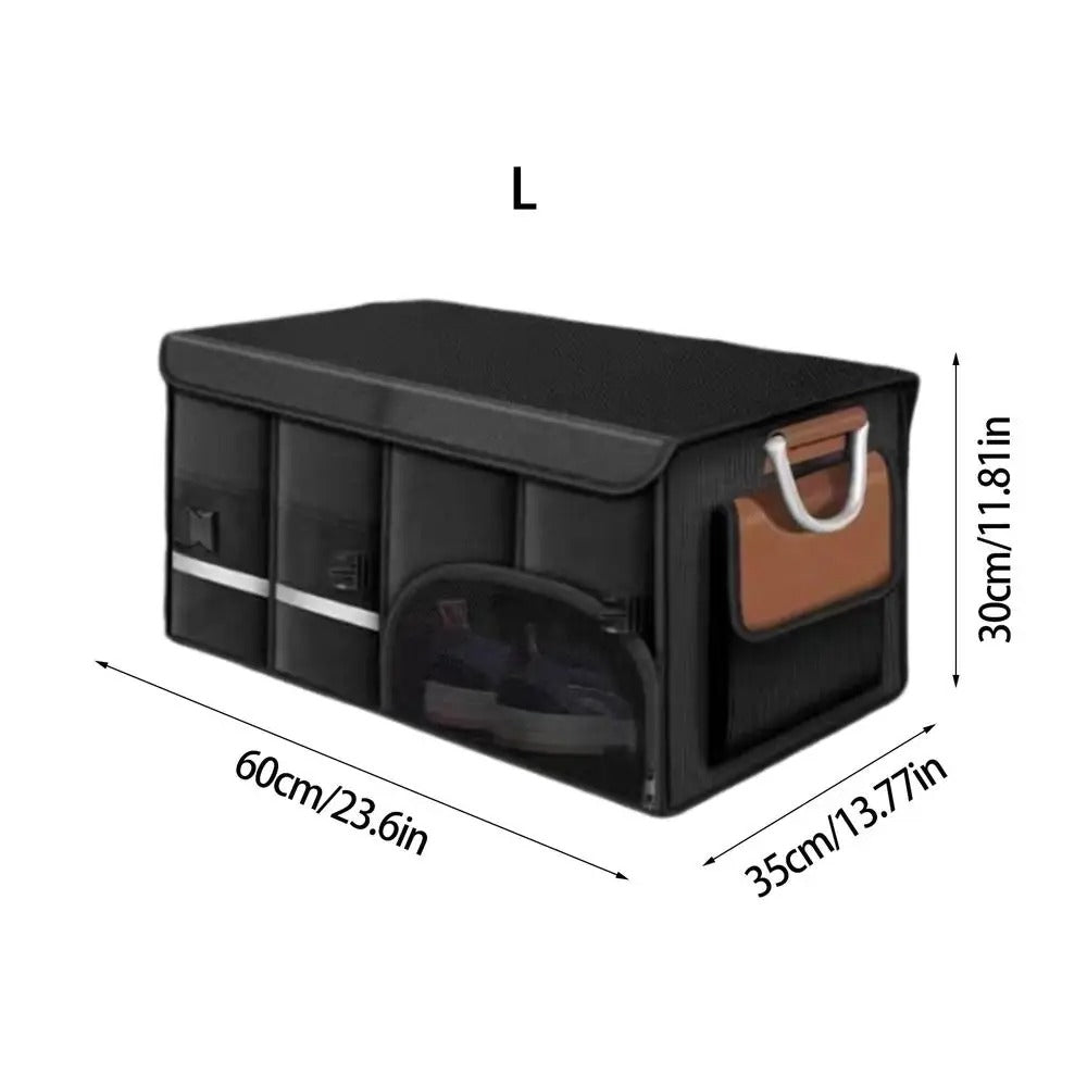 Foldable Car Trunk Storage Bag – Large-Capacity Auto Organizer (36L / 72L / 110L) - Delicate Leather