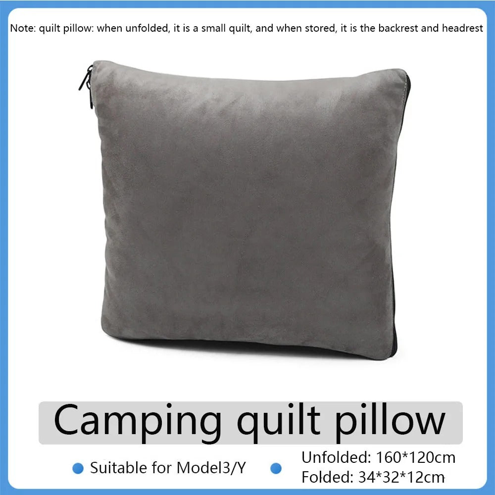 Car Air Mattress for Tesla Model Y / Model 3 – Self-Inflating Camping & Travel Bed - Delicate Leather