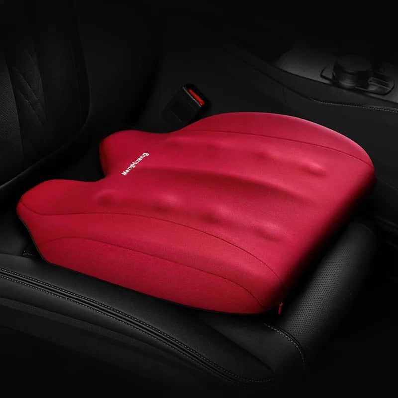 Memory Foam Car Seat Booster Cushion – 5CM/8CM Thick Soft Support for Car, Office, Home & Wheelchair - Delicate Leather