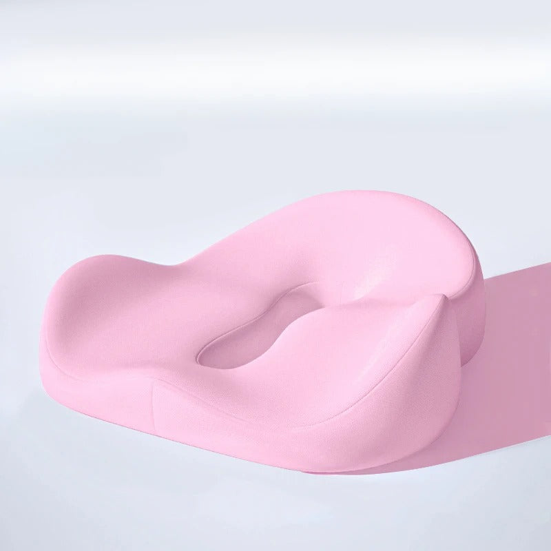 Memory Foam Non-Slip Seat Cushion – Hip & Tailbone Pain Relief for Office Chairs & Car Seats - Delicate Leather