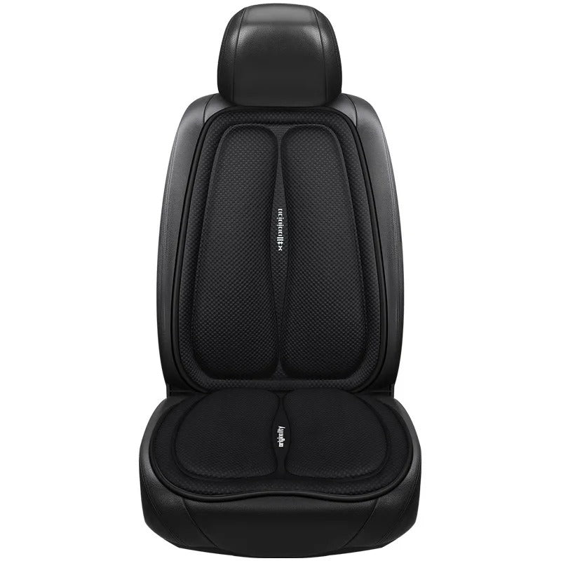 Universal Non-Slip Car Seat Cushion – Convex Cooling Design for Heat Dissipation | Summer Sweatproof Chair Pad - Delicate Leather